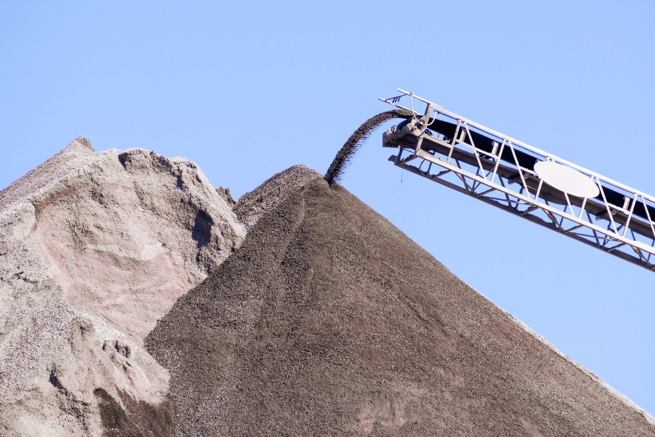 recycled aggregate construction site