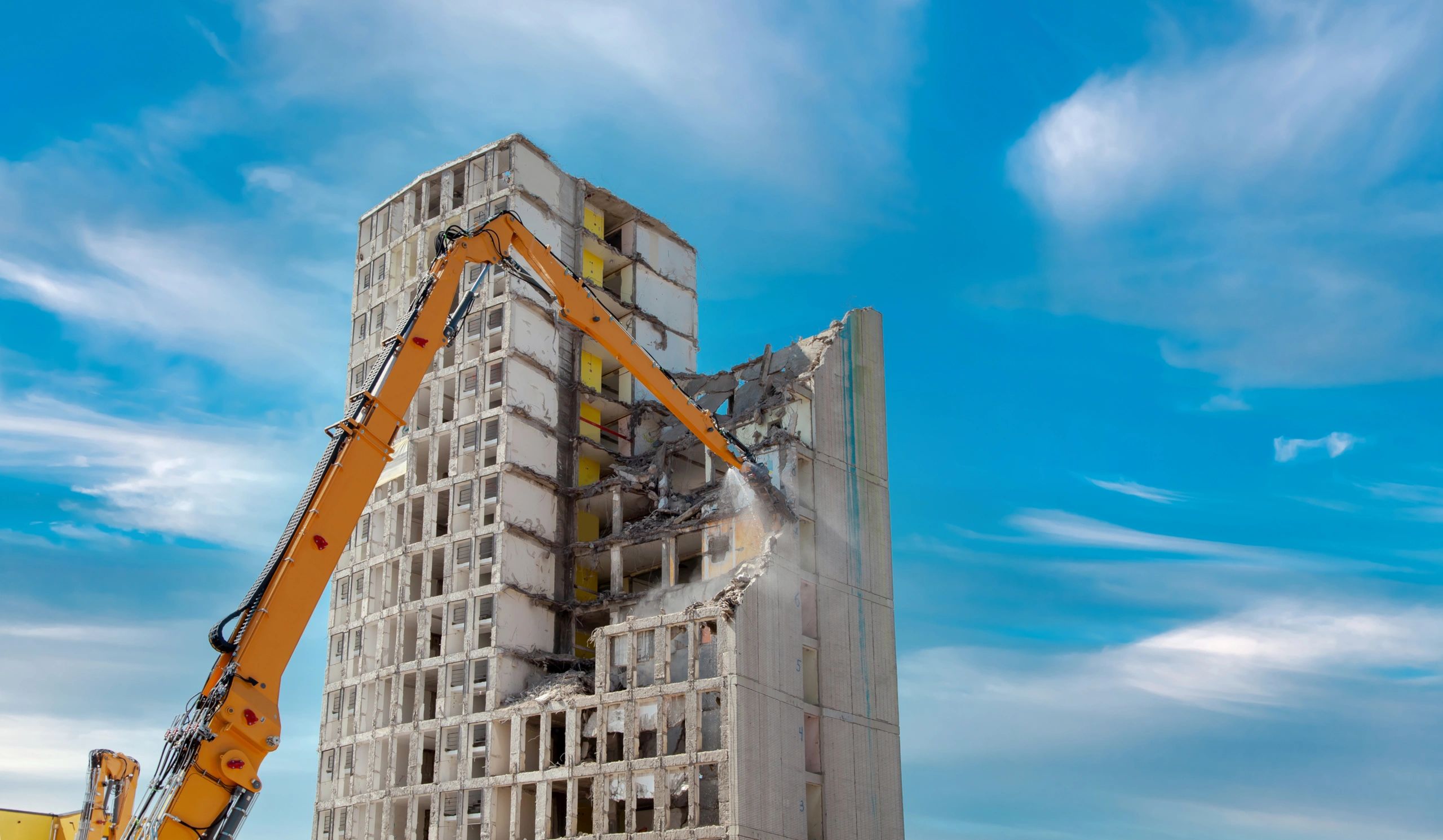 demolition of house and commercial building