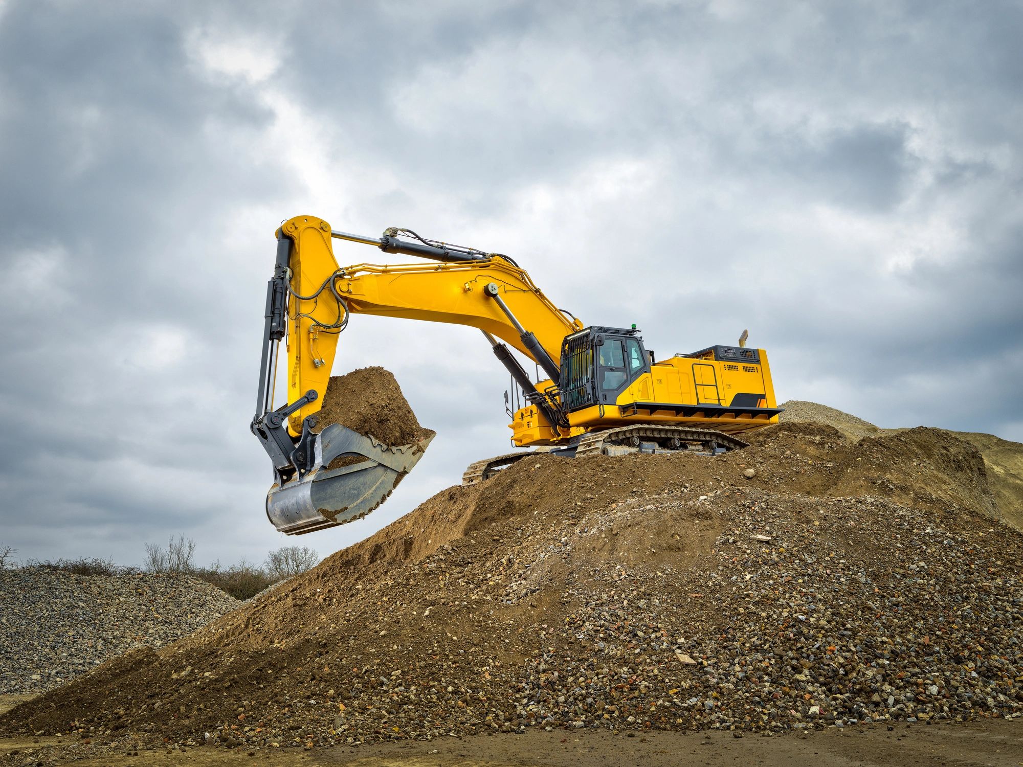 excavator site preparation