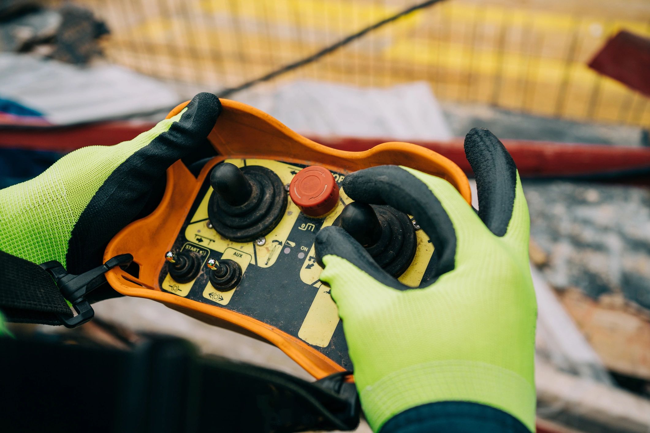 construction equipment closeup