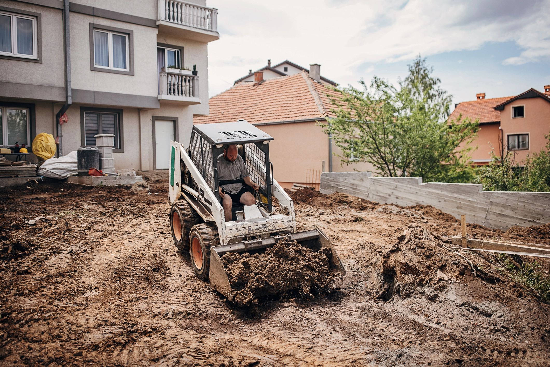Excavation for site preparation