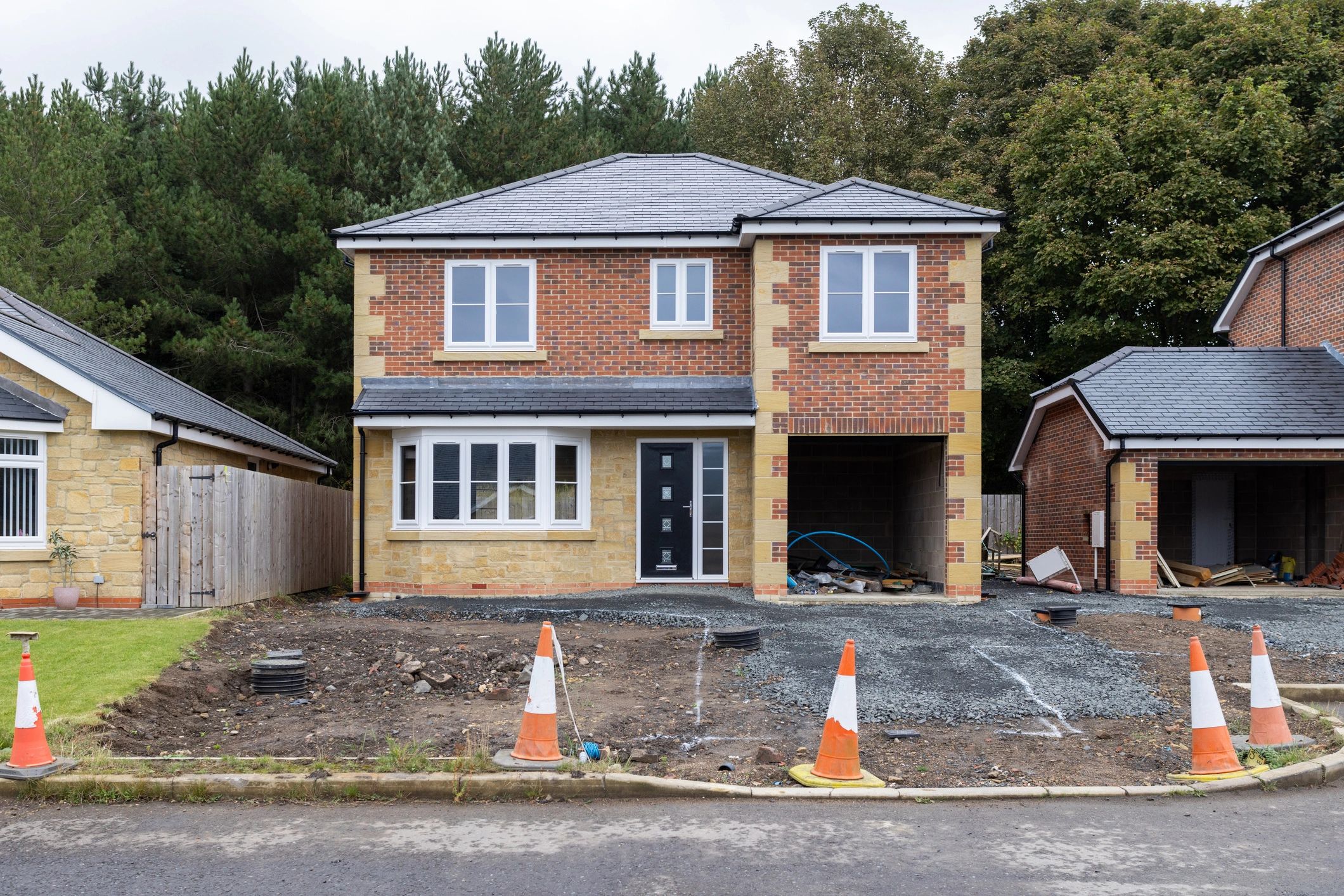 Driveway demolition site