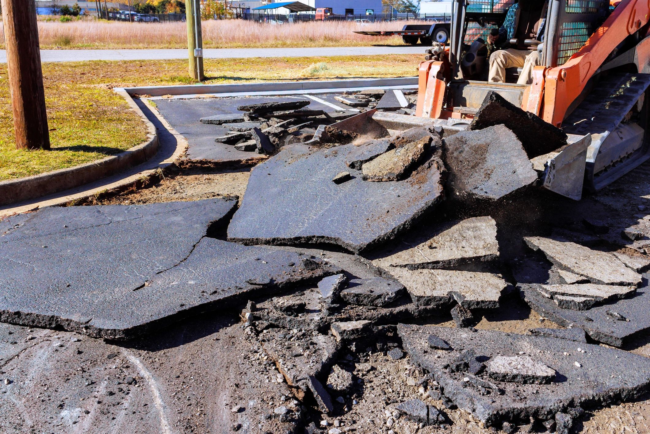 Asphalt debris removal