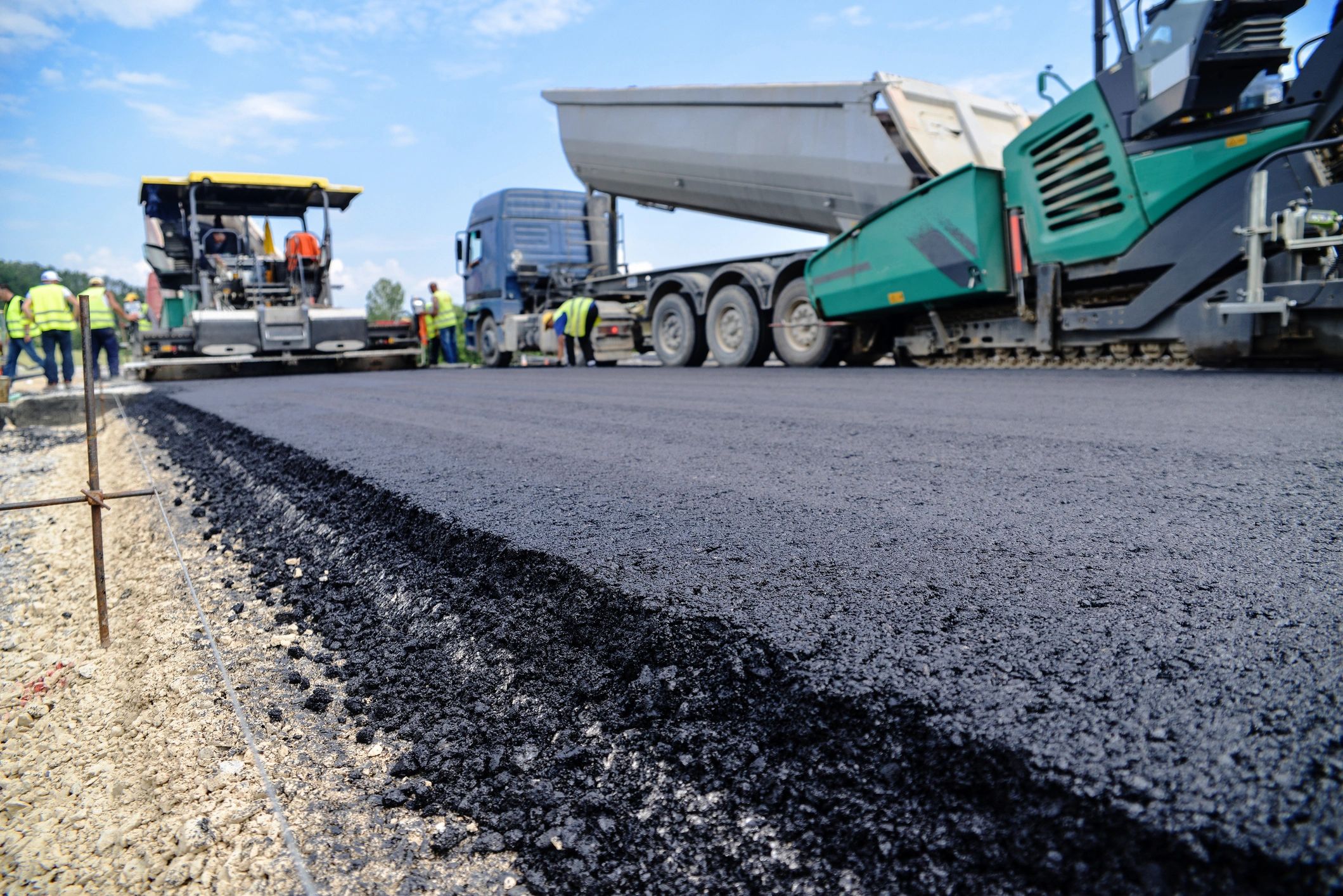 recycled aggregate construction site